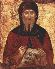 Прп. Антоний Великий. Икона XVI в.
