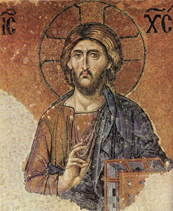 Христос Пантократор. Мозайка Св.Софии Константинопольской